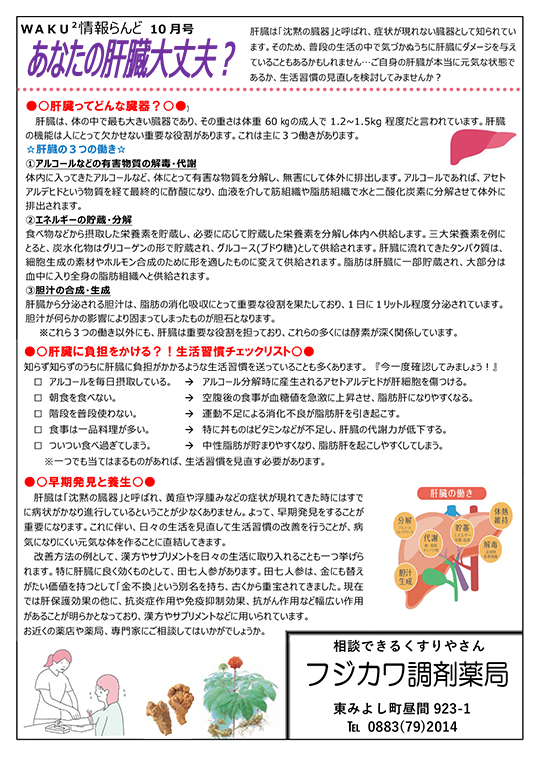 ヘルスアップ　ニュース　うら面